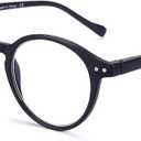 ZENOTTIC Reading Glasses Blue Light Blocking Round Glasses for Men Women Magnification 1.75x