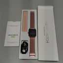 Smart Watches for Women Android & iPhone (2 Bands), 1.85" HD Smartwatch with Calls/Messages/Notifications, Heart Rate/SpO2/Sleep Monitor,120+ Sports Modes Waterproof Fitness Tracker Watch, Pink