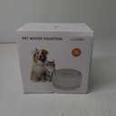 WOPET Wireless Cat Water Fountain, 3L/101oz W03 Stylish Ceramic Pet Water Fountain, 5000 mAh Battery Operated Cat Water Dispenser for Cats & Dogs, Ultra-Quiet, Easy to Clean and Assemble White Blue