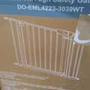 DUMOS 30-40.5" Baby Gate for Stairs & Doorways, Auto Close, White