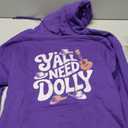 Dolly Merch Yall Need Vintage Women First Name Dolly Pullover Hoodie Purple, Large 