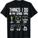 Disc Golf Things I Do In My Spare Time Frisbee Men Kids Boys T-Shirt, Small
