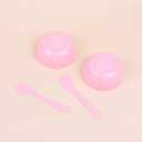 Milisten Pink Mixing Bowl 3.3 Inch Mixer Bowl for Diy Crystal Mud and Glue Crafts Kitchen & Dining Bakeware