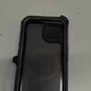 Magnetic Case with Belt Clip Holster, Heavy Duty Protective Phone Case, Shockproof Magnetic Phone Cover for iPhone 13/14/15 6.1" Dark Black