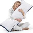Oubonun Premium Adjustable Loft Quilted Body Pillows - Firm and Fluffy Pillow - Quality Plush Pillow - Down Alternative Pillow - Head Support Pillow - 21"x54"