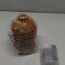 Essential Oil Diffuser - Multifunction Aromatherapy Diffuser 7 LED Color Changing Light 100ML Rattan Diffuser Easy to Clean Suitable for Home,Office (Tan)