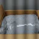 Andency Silver Grey Oversized King Comforter Set 120x98, Boho Oversize King Soft Warm Tufted Bedding Comforter Sets, 3 Pieces Aesthetic Chevron Farmhouse Cute Bohemian Textured Bedding Set