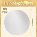 Mototo 120PCS Disposable Silver Charger Plates 11.5" Paper Placemats Doilies Round Paper Placemats Dinner Charger Plates Bulk Table Mats Guest Dinnerware Set for Christmas Wedding Restaurants Party
