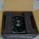 Interstellar V2 RS 120mm PC Reverse Blade Case Fan Infinity Mirror Module Daisy-Chain ARGB Fan Triple Pack Suitable Computer Cooling Fans 360mm AIO Cooler(Black-3Pack)