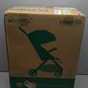 Bombi Bbee V2 Lightweight Baby Stroller - Premium Vegan Leather, One-Hand Fold, Infinite Recline, Aircraft-Grade Aluminum Frame, XXL Canopy, and Ample Storage Umbrella Stroller - Midnight Black