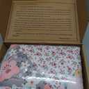 Whale Flotilla Patchwork Quilts Queen Size, Extra Soft Boho Floral Bedspreads for Bed Reversible Lightweight Full Queen Quilt Bedding Set Printed Coverlets with 2 Pillow Shams for All Seasons, Pink