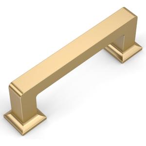 Amerdeco 10 Pack Champagne Bronze Cabinet Pulls 3 Inch(76MM) Hole Centers Kitchen Cabinet Handles Cabinet Hardware Kitchen Handles for Cabinets Cupboard Handles Drawer Pulls ZH0019