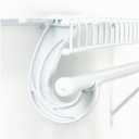 SuperSlide White Closet Rod Support Pack of 2