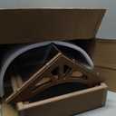 Kingsyard Ground Bird Feeder for Outdoors - Recycled Plastic Platform Feeder for Wild Birds, Rainproof Squirrel Feeders, 5 LBS Large Capacity, Brown