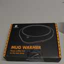 Coffee Mug Warmer, Cup Warmer for Desk with Auto Shut Off Smart Temperature Settings, Electric Beverage Tea Water Milk Heater for All Cups and Mugs, Heating Plate Candle Wax Warmer (Dark Black)