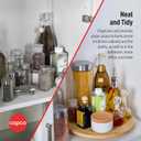 Copco Versatile 14-Inch Bamboo Lazy Susan: Cabinet Storage, Table Turntable, and Charcuterie Serving Solution - Stylish, Durable, and Perfectly Sized
