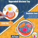 Play Kitchen for Toddlers, Kids Kitchen Playset Toddler Girl Toys with Cooking Stove Steam, Sink and Food Pretend Cooking Set Toy for 3 4 5 Year Old Kid Birthday (Blue)