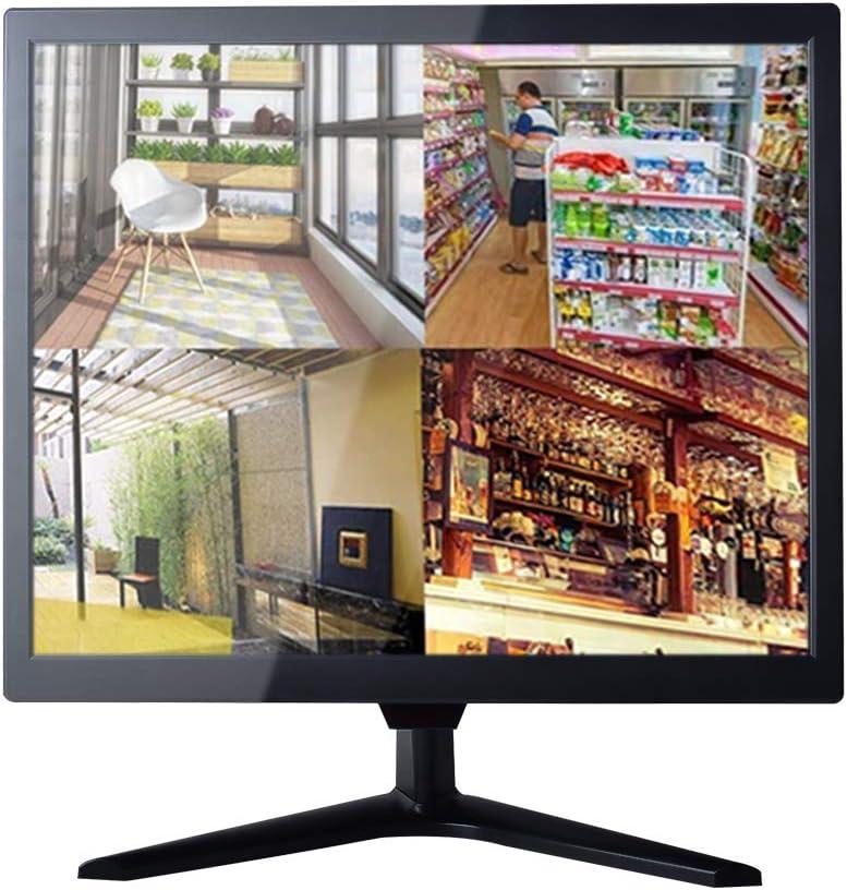 Cocar CCTV Security Monitor, 19 inch Security Surveillance Monitor for Home Security Systems Surveillance Camera STB PC, 1280x1024 Vesa 10 * 10 Mounting Built-in Speaker, BNC/VGA/HDMI/Audio in & Out (19 inch)