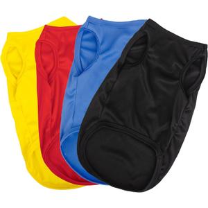 Hozz 8-Piece Dog Clothes Set - Soft, Sleeveless, Plain Shirts for Dogs & Cats Medium