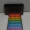 Daviky Pill Organizer 3 Times a Day, Daily Pill Box 7 Day, Weekly Cases Medicine Organizers to Hold Vitamins and Medication