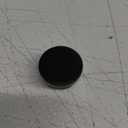 EVI Door Stops | Black Door Stopper - Adhesive Installation - Black Rubber Protector - 0.94 x 0.79 Inch Door Stop (Black Lacquered Stainless Steel)