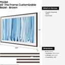 Samsung 65-Inch The Frame Customizable Bezel, Modern Brown, 2026 Model