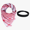 Arab Shemagh Tactical Desert Keffiyeh Head Scarf Arabic Turban Neck Headwear Wrap Arab Muslim Costume for Men Women