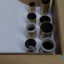 Double Curtain Rods 32 to 58 Inches, HOTOZON Blackout Double Curtain Rods for Windows 20 to 54 Inches (1.6-4.5 ft), 6/8 Inches Wrap Around Room Darkening Telescoping Drapery Rod, Gold