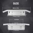 Light Universal License Plate Bumper Frame for Off Road Jeep LED Work Light Bar Mounting Bracket with Front Bull Bar
