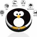 Cartoon Penguin Spare Tire Cover Simple and Cool Penguin Pattern Print Weatherproof Universal Wheel Protectors Camper Tire Covers for Trailer Rv Travel(17 inch)