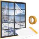110'' x 84'' Window Insulation Kit, Window Insulation for Winter, POF Window Sealer for Winter, Insulates Indoor Windows Keep Warm for Weatherproofing Window Film for Winter Window Covering-1PCS