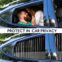ZATOOTO Car Window Shades for Side Window 4 Pack Magnetic Car Curtains for Privacy Car Window Covers Blackout Blinds Upgrade to a Classy Ride for Camping Sleeping