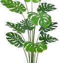 3FT Artificial Tree, Large Fake Monstera Deliciosa Plants with Real Touch Leaves,Faux Tropical Palm Trees for Home Room Decor Indoor Outdoor (1Pack)