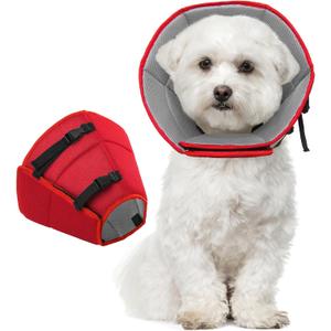 Dog Cone Collar After Surgery for Medium Dogs, Adjustable Soft Recovery Cone for Dogs to Stop Licking Biting, Comfortable Pet Elizabethan Alternative for Wound Healing