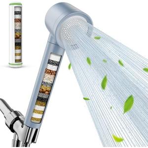 Filtered Shower Head with Handheld, Shower Head High Pressure 3 Spray Mode, Shower head with Filters for Hard Water, Remove Chlorine, Reduce Dry Itchy Skin