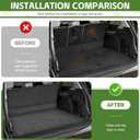 Cargo Liners for 2025 2026 Ford Expedition Max/Lincoln Navigator L Trunk Mat with Seat Back Cover Accessories, All Weather Rear Cargo Mat Backrest Protector(Only for Max & L Models)