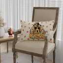 Thanksgiving Pillow Covers Dog Pumpkins Maple Leaves Sunflower Lumbar Pillow Cases Fall Decorations for Farmhouse Home Bedroom Sofa Couch Outdoor Holiday Decor 12x20 Inch