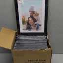 Lyeasw 5x7 Picture Frame Black Set of 15, Display Pictures 6x8 without Mat or 5x7 with Mat, Multi Photo Frames for Wall or Tabletop