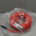 Air Hose 3/8 in x 50 ft, 300 PSI, Hybrid Air Compressor Hose with Double 1/4 in MNPT Solid Brass Fittings, Heavy Duty, Lightweight, Kink Resistant