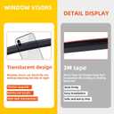 Rain Guards Compatible with 2005-2012 Toyota Avalon Tape-On Side Window Visor Wind Deflector Vent Visors Car Accessories 4pcs
