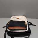 LOVEVOOK Laptop Backpack for Women with Pouch Pocket for Large Capacity Cup,15.6 Inch Laptop Computer Bag Travel Backpack Purse,Waterproof Work Business Backpack College Teacher Bags,Beige-Black-Brown