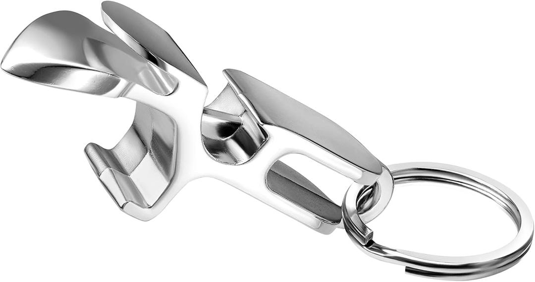 Metal Shotgun Bottle Opener - 4 in 1 Shotgun Tool, Beer Tab Opener, Bottle Opener, Extremely Durable, Drinking Games - Silver