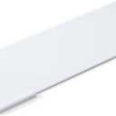 Richboom Acrylic Tilted Computer Keyboard Holder for Easy Ergonomic Typing, Keyboard Stand for Office Desk, Home, School, White