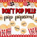 64 Pcs Red Ribbon Week Bulletin Board Anti Drug Awareness Bulletin Board Classroom Decoration Say No to Drugs for School Classroom Charity Event Party Supplies Chalkboard Wall Decor