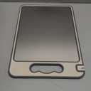 Generic Stainless Steel Cutting Board, Double Sided Metal Cutting Board Garlic Grinder for Vegetables (Plaid) (14.6"L x 10.2"W)