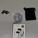 MORMOQUE EP-06 Wired Earbuds in-Ear Earphones, Build-in Microphone Noise Isolating Headphones,3.5mm Jack 4.9ft Long Cord Ear Buds, HD Bass Audio, with 6 Ear Tips, for Smartphones/Laptop/Computer Etc-Black, Classic Black