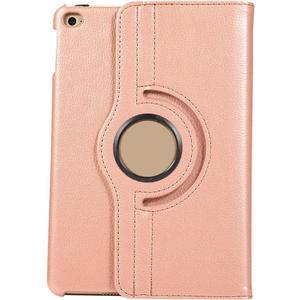 Tablet Protection Compatible with iPad Mini 4/mini 5 Tablet Case Lightweight Multi-Angle Stand Cover PU Leather Back Cover Protector Full-Body Rugged Shockproof Case Tablet Case Cover tablet accessory (Rose gold)