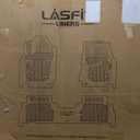 LASFIT Floor Mats & Seatback Mats & Cargo Mat for Nissan Armada 2025-2026 / Infiniti QX80 Fit 7seats (Not Fit 8 Seats), Custom Fit All Weather TPE Easy Clean Durable Floor Liners Car Mats,Black