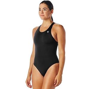TYR Women's Durafast One Maxfit Swimsuit, Black, 38