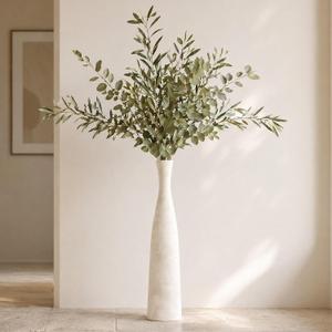 Ceramic Tall Floor Vase, 29" Terracotta Large Decorative Vases Home Decor